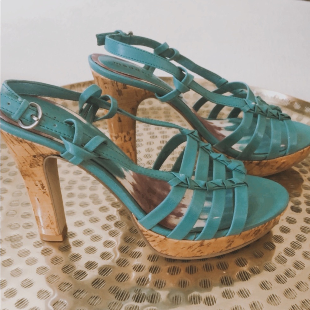 Madden Girl Cork heel platform stiletto sandal